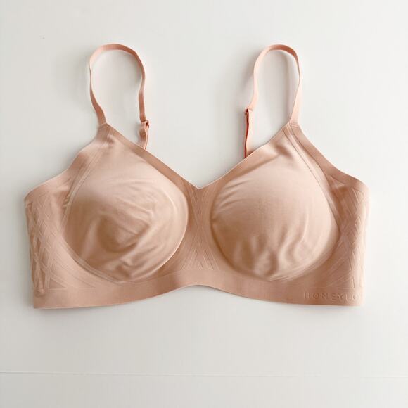 [Honeylove] Nude Wireless Silhouette Bra Slimming Smoothing Everyday Sz Medium M - Picture 3 of 10